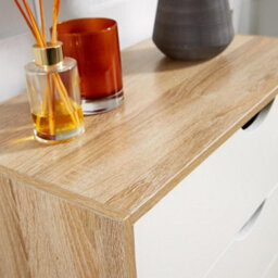 Home Source Boden 4 Drawer Chest Natural - thumbnail 4