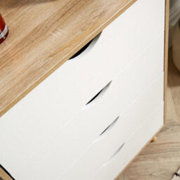 Home Source Boden 4 Drawer Chest Natural - thumbnail 5