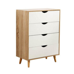 Home Source Boden 4 Drawer Chest Natural - thumbnail 8