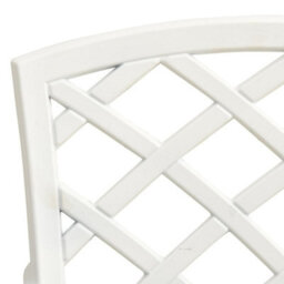 Berkfield Garden Chairs 6 Pcs Cast Aluminium White - thumbnail 8