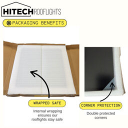 HITECH ROOFLIGHTS Triple Glazed Rooflight With Electric Integral Blind 800X1500mm - thumbnail 7