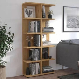 Five Tier Bookcase More 5 Modern Storage Shelving For Living Room Artisan Oak - thumbnail 2
