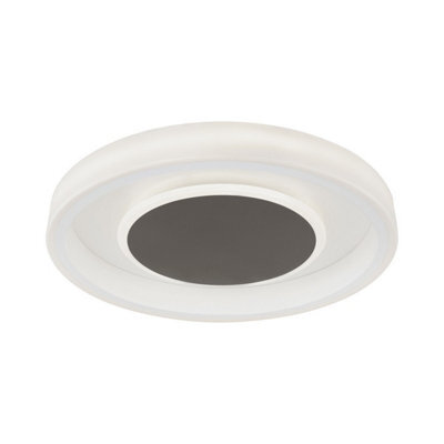Luminosa Lighting Luminosa Moca Flush 50Cm Round 40W Led 4000K, 2400Lm, White / Mocha, 3Yrs Warranty - image 1