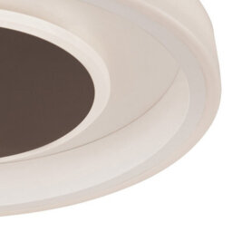 Luminosa Lighting Luminosa Moca Flush 50Cm Round 40W Led 4000K, 2400Lm, White / Mocha, 3Yrs Warranty - thumbnail 5