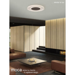 Luminosa Lighting Luminosa Moca Flush 50Cm Round 40W Led 4000K, 2400Lm, White / Mocha, 3Yrs Warranty - thumbnail 3