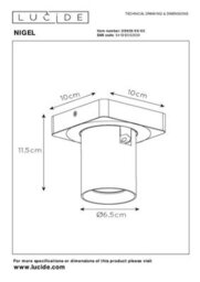 Lucide Nigel Modern Ceiling Spotlight - Led Dim To Warm - Gu10 - 1X5W 2200K/3000K - Matt Gold, Brass - thumbnail 6