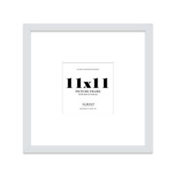 "11X11"" Light Grey Picture Frame - 11X11"" Square Frame With 8X8"" Mount For 11X11""/8X8"" Pictures Luxurious Style Wall Art, 1 Pack" - thumbnail 1
