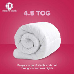 Imperial Rooms 4.5 Tog, Double Duvet 200X200Cm Soft Hollowfibre Summer Season, Breathable & Hypoallergenic, Easy Care - thumbnail 2