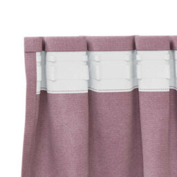 Berkfield Blackout Curtains With Top Tape 2 Pcs Dark Pink Velvet - thumbnail 5
