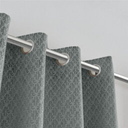 Luxury Living Temple Velvet Ring Top Curtains Charcoal - thumbnail 6