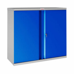 Phoenix Safe Company Phoenix Sc Series Sc1010Gbk 2 Door 1 Shelf Stationery Cupboard In Blue With Key Lock - thumbnail 1