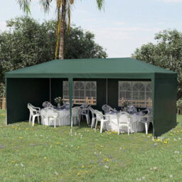 Outsunny 6M X 3M Garden Gazebo Marquee Canopy Party Tent Canopy Patio Green