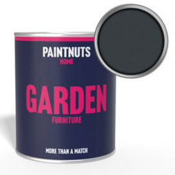Paintnuts Garden Furniture Fence Shed Table Chairs For Wood Metal & Plastic Weatherproof Matt Paint - Anthracite Grey - 2.5L - thumbnail 1