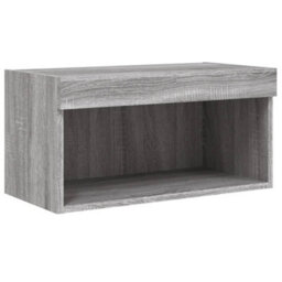 Berkfield Durable Tv Cabinet With Led Lights Grey Sonoma 60X30X30 Cm - thumbnail 7