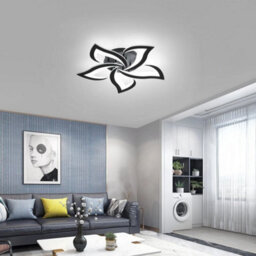 40W Modern Led Ceiling Light Dimmable Flower Chandeliers Living Room With Remote - thumbnail 1