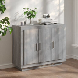 Walplus Sideboard Grey Sonoma 92X35X75 Cm Engineered Wood