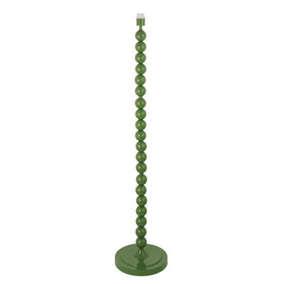 Loops Elegant 1327mm Tall Gloss Green Floor Lamp With E27 Led Compatibility - image 1