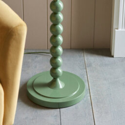 Loops Elegant 1327mm Tall Gloss Green Floor Lamp With E27 Led Compatibility - thumbnail 6