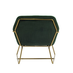 Wyld Haus Marseille Forest Green Velvet Armchair With Matt Black Frame - thumbnail 6