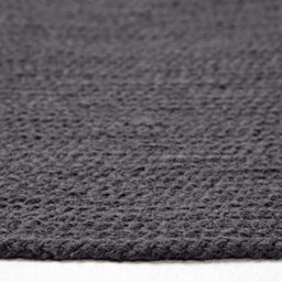 Homescapes Black Handmade Woven Braided Round Rug, 120 Cm - thumbnail 4