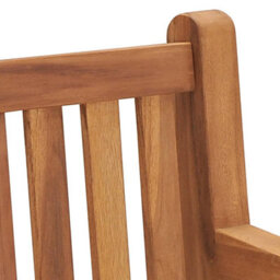 Berkfield Garden Bench 228 Cm Solid Teak Wood - thumbnail 6