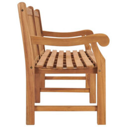 Berkfield Garden Bench 228 Cm Solid Teak Wood - thumbnail 4