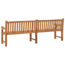 Berkfield Garden Bench 228 Cm Solid Teak Wood - thumbnail 3