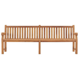 Berkfield Garden Bench 228 Cm Solid Teak Wood - thumbnail 2