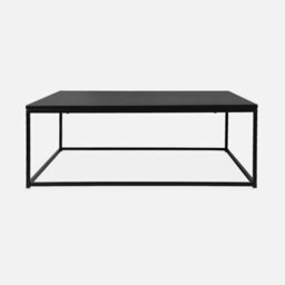 Sweeek - Metal Coffee Table Black Industrielle L 100 X W 100 X H 36Cm   Sweeek - thumbnail 2