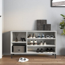 Berkfield Shoe Cabinet Concrete Grey 102X36X60 Cm Engineered Wood - thumbnail 3