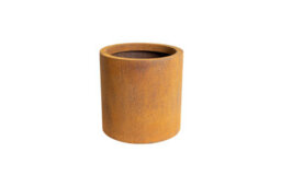 London Stone Corten Steel Straight Cylinder Planter - W 300 X H 300mm