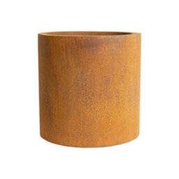 London Stone Corten Steel Straight Cylinder Planter - W 300 X H 300mm - thumbnail 5