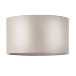 380mm Mink Satin Fabric Cylinder Lamp Shade - Rolled Edge - 10W E27 Led