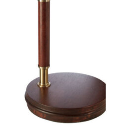 Orsina Wooden Base Antique Brass Finish Task Lamp, Linear Tube Design Bedside Table Light, Sleek Lamp On A Table - thumbnail 8