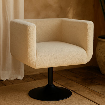 Wyld Haus Kula Cream Boucle Swivel Chair - image 1