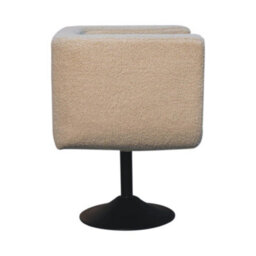 Wyld Haus Kula Cream Boucle Swivel Chair - thumbnail 9
