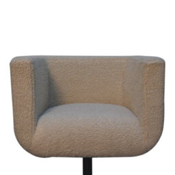 Wyld Haus Kula Cream Boucle Swivel Chair - thumbnail 6