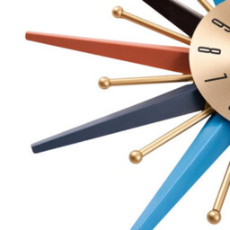 Living And Home Nordic Light Luxury Metal Starburst Decorative Wall Clock Diameter 70Cm - thumbnail 5