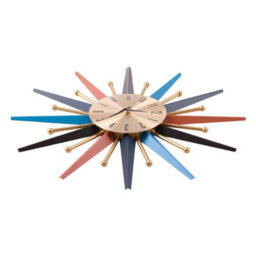 Living And Home Nordic Light Luxury Metal Starburst Decorative Wall Clock Diameter 70Cm - thumbnail 6