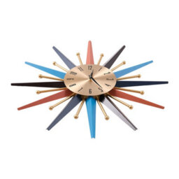 Living And Home Nordic Light Luxury Metal Starburst Decorative Wall Clock Diameter 70Cm - thumbnail 4