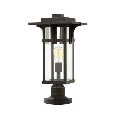 Elegant Outdoor Ip44 1 Bulb Wall And Ground Light In Oil Rubbed Bronze Finish