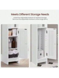 LEDREM Hall Tree With Bench And Shoe Storage, Hallway Coat Rack With Shoe Bench, 2 Fabric Drawers, 10 Hooks - thumbnail 5