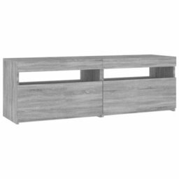 Walplus Tv Cabinet With Led Lights Grey Sonoma 120X35X40 Cm - thumbnail 3