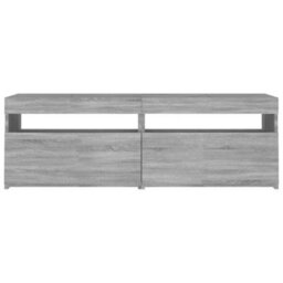 Walplus Tv Cabinet With Led Lights Grey Sonoma 120X35X40 Cm - thumbnail 8