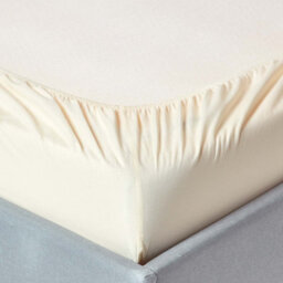 Homescapes Cream Egyptian Cotton Deep Fitted Sheet 200 Tc, Double - thumbnail 2
