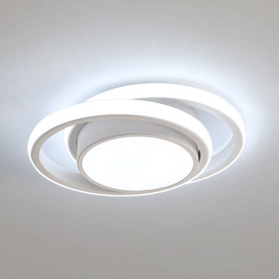 Pheashine Modern Round Led Ceiling Light,32W 2500Lm Cool White 6000K For Hallway Or Bedroom - image 1