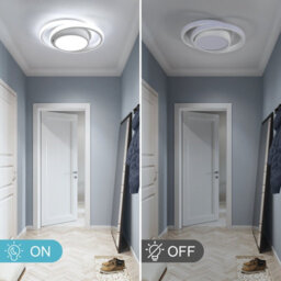 Pheashine Modern Round Led Ceiling Light,32W 2500Lm Cool White 6000K For Hallway Or Bedroom - thumbnail 3