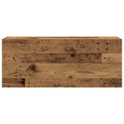 Walplus Bathroom Wall Cabinet Old Wood 100X25X40 Cm Engineered Wood - thumbnail 5
