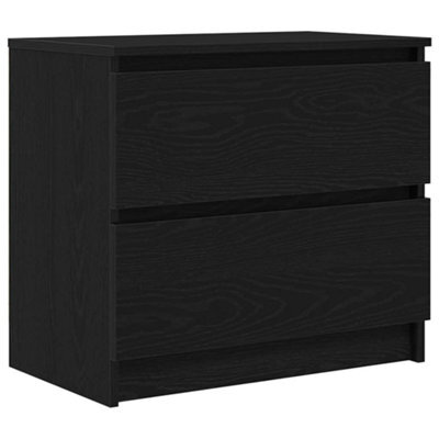 Berkfield Durable Tv Cabinet Black 60X35X54 Cm Engineered Wood