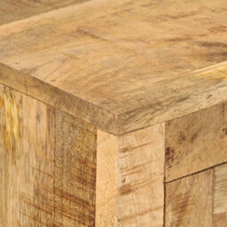 Berkfield Industrial Sideboard 110X30X74 Cm Rough Mango Wood - thumbnail 9